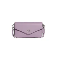 COACH Crossgrain Leather Wyn Crossbody - Soft Purple/Silver — Purple