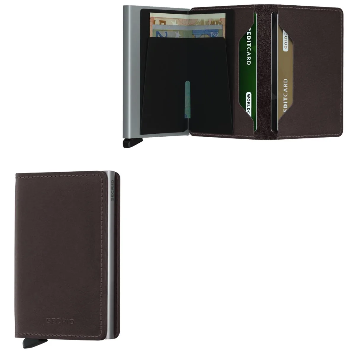 Secrid Slimwallet Original Leather - Dark Brown