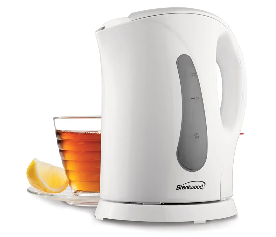 1 Quart White Electric Plastic Kettle