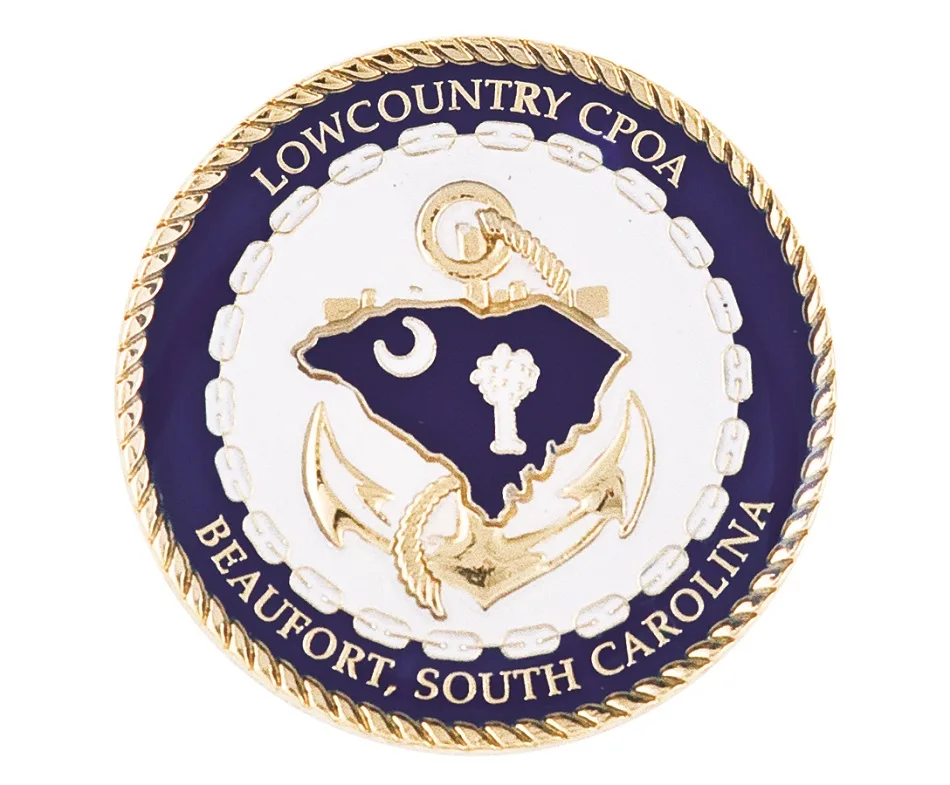 2" Challenge Coins - Zinc Core-Gold Plating view 2