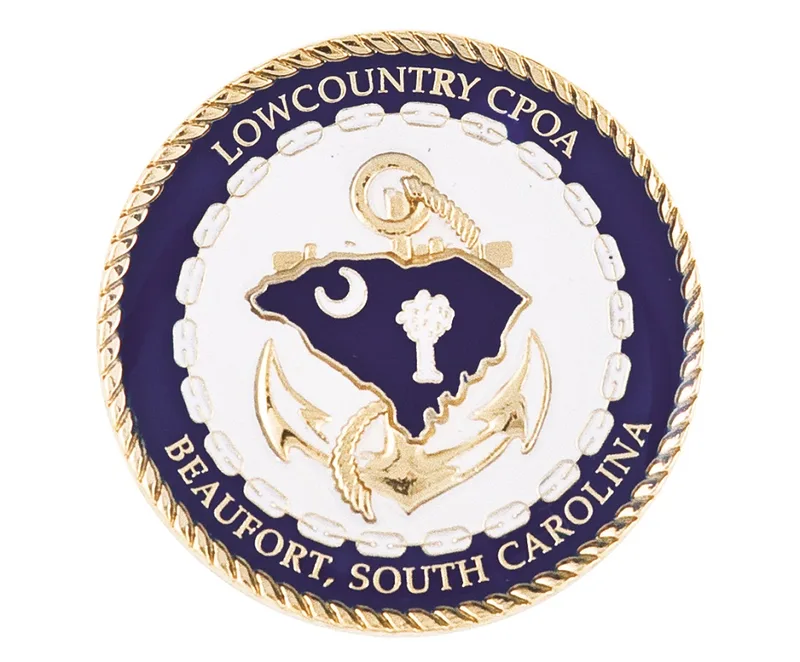 2" Challenge Coins - Zinc Core-Gold Plating view 2