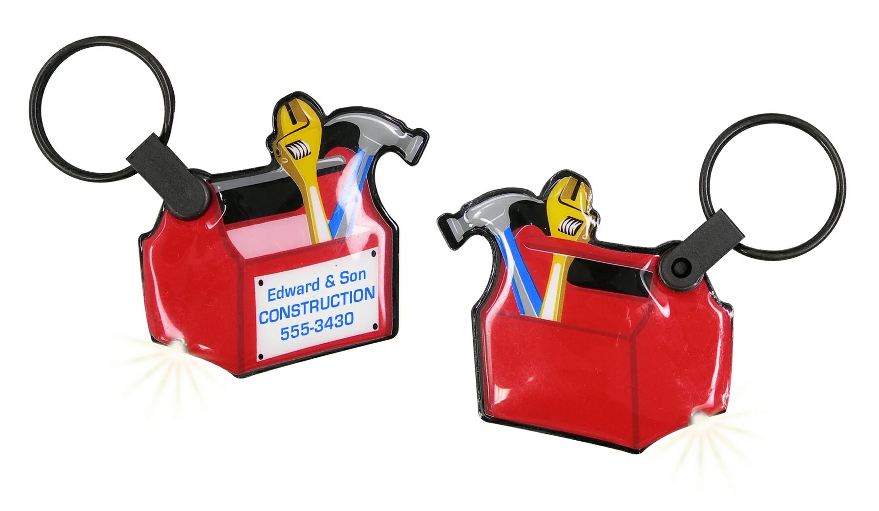 ShapeLights™ Color-A-Shape Key Ring Flashlight (Toolbox)