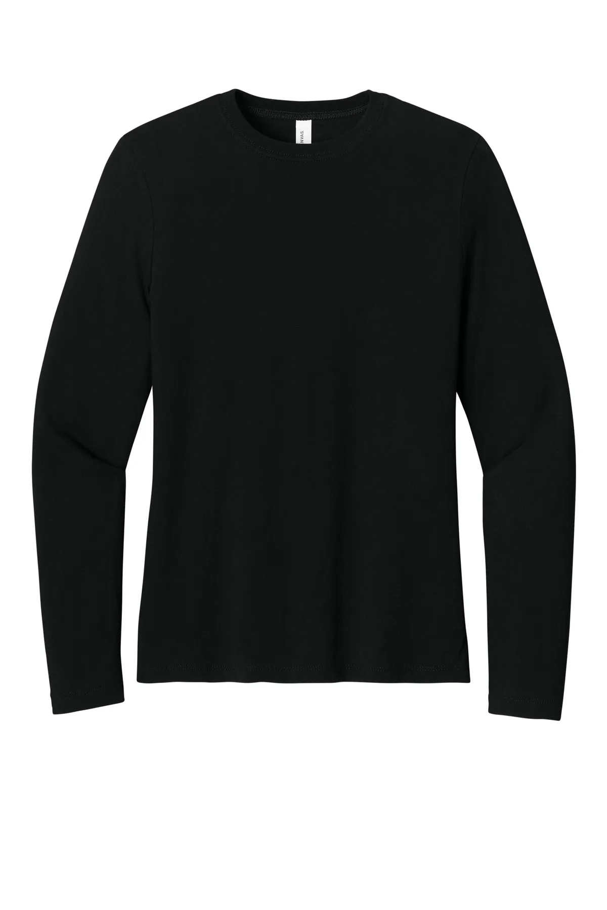 BELLA+CANVAS® Women's Jersey Long Sleeve Tee — Black