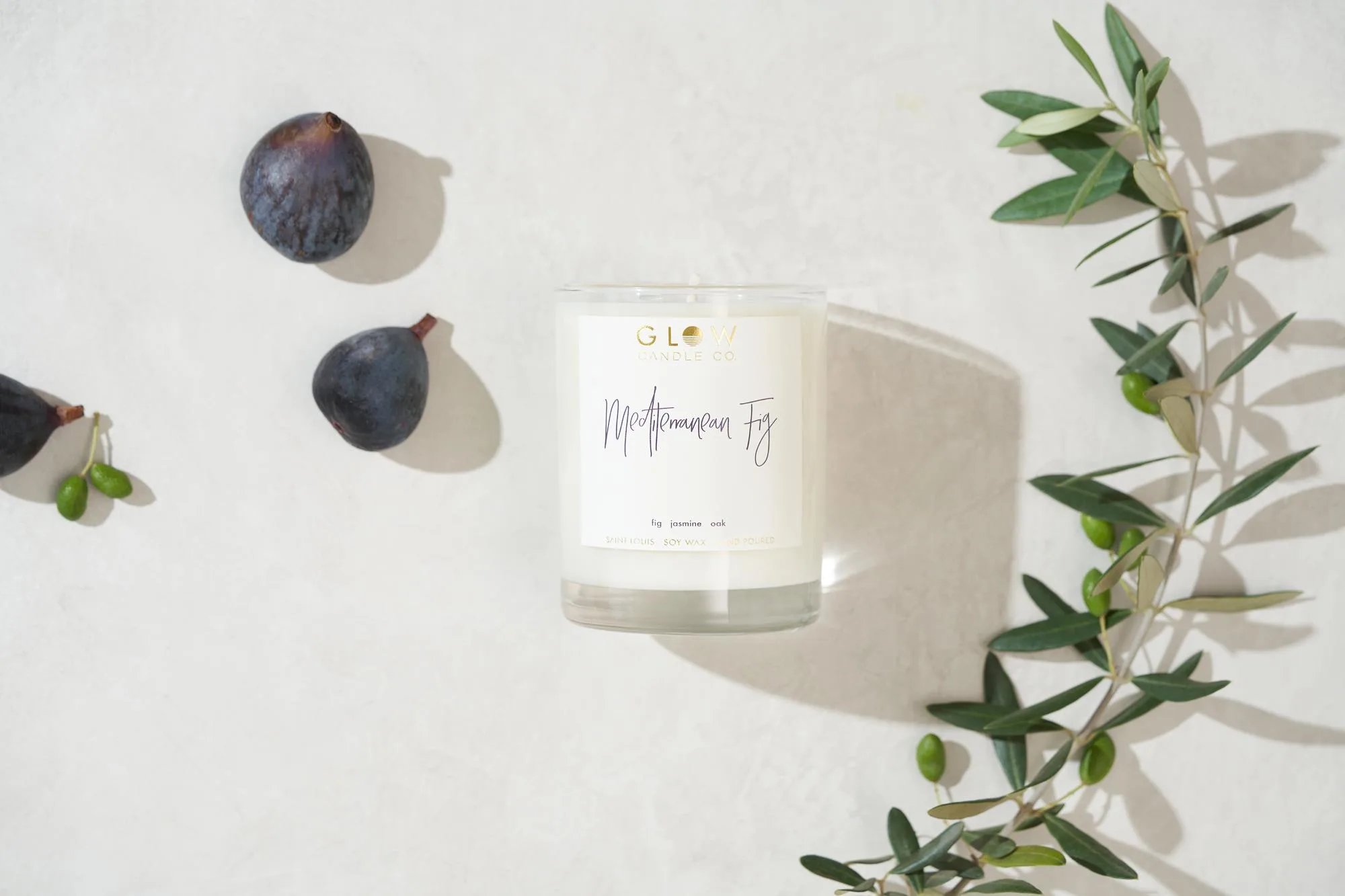 Glow Candle Company 14Oz Mediterranean Fig Soy Candle