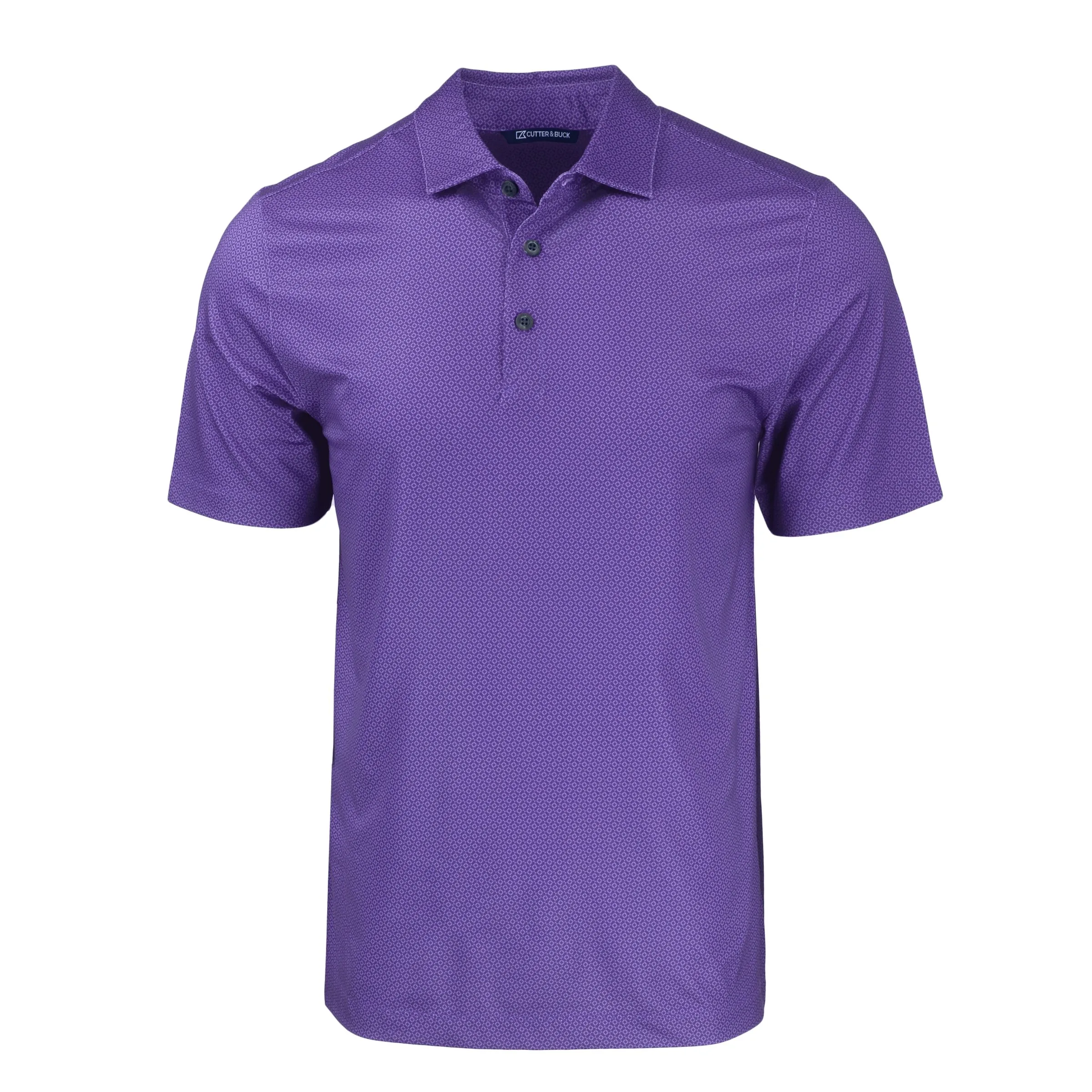 Cutter & Buck Pike Eco Tonal Geo Print Stretch Recycled Mens Polo view 5