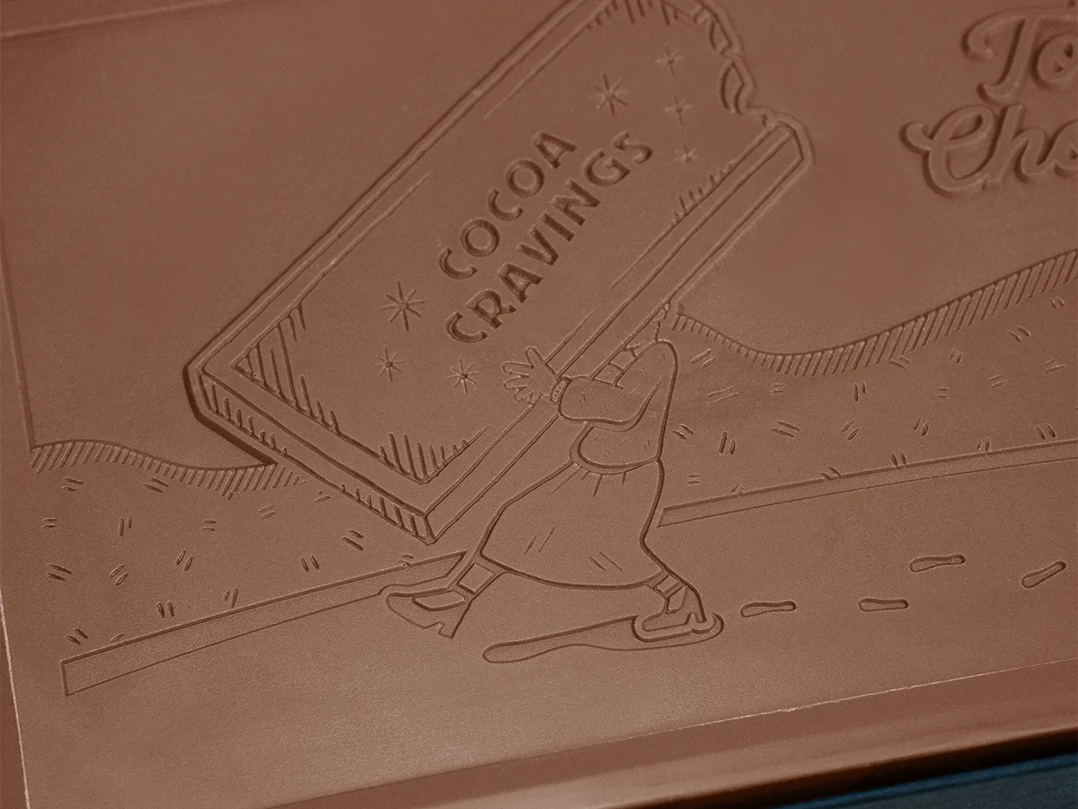 Mighty 8oz. Engraved Chocolate Bar with Luxury Custom Packaging view 5