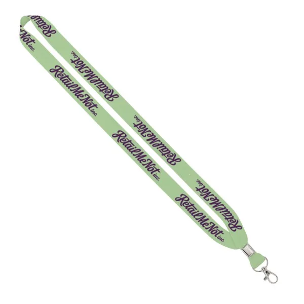 IMPORT Rush 3/4" Dye-Sublimated Lanyard with Silver Crimp & Split-Ring view 6