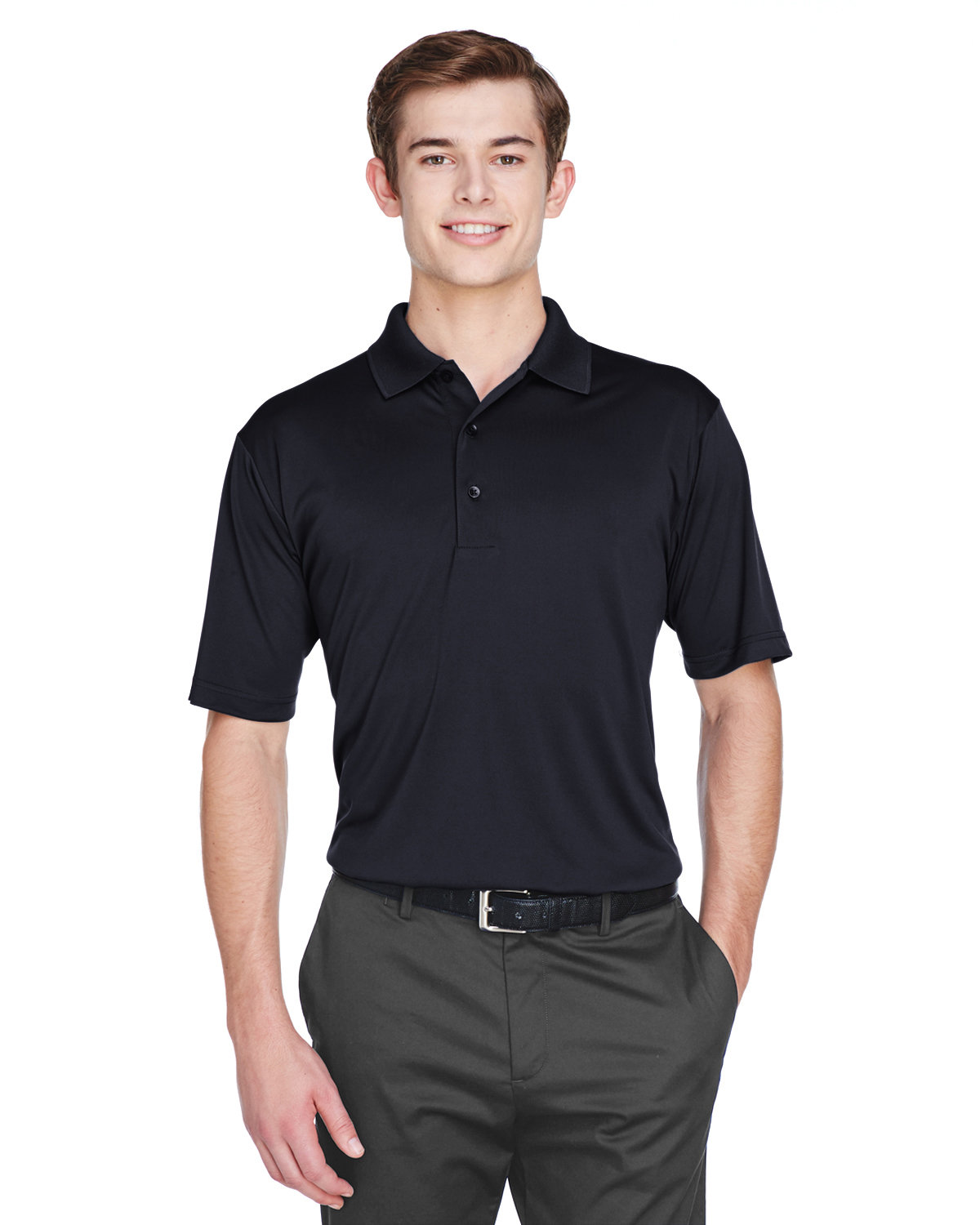 ULTRACLUB Men's Cool & Dry 8-Star Elite Performance Interlock Polo