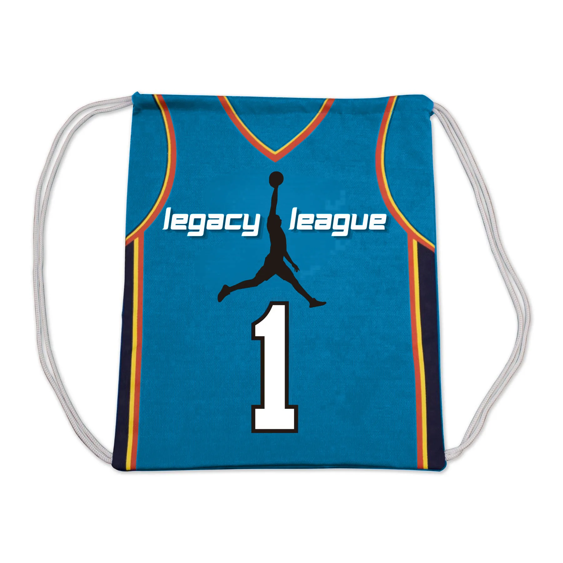Mesh-Normal Shape Drawstring Backpack view 3
