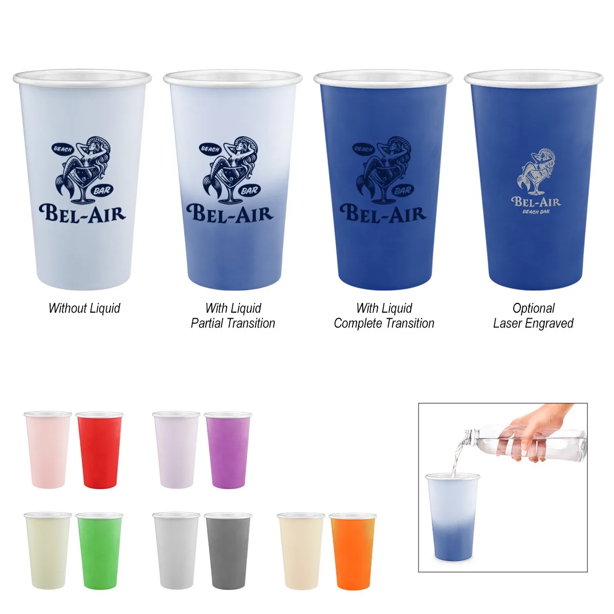 15 Oz. Color Changing Recycled Aluminum Cup view 2