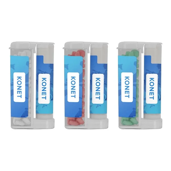 Sugar Free Mints in a Rectangular Flip-Top Duo w/ Natural Lip Moisturizer