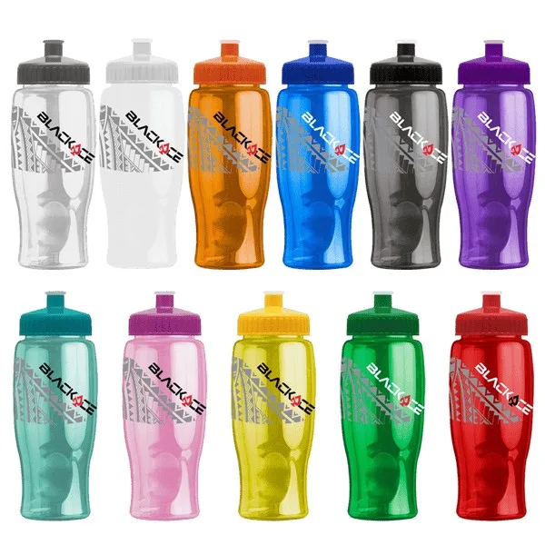 Rotation 27oz Transparent Contour Bottle w/Push-Pull Lid view 2