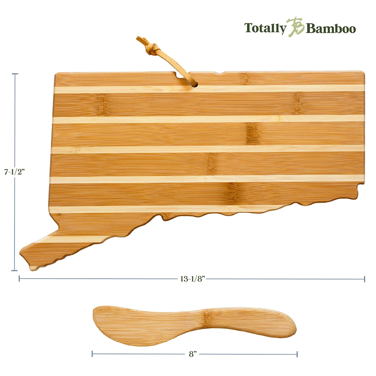 Connecticut Charcuterie Board with Spreader Knife Gift Set view 3
