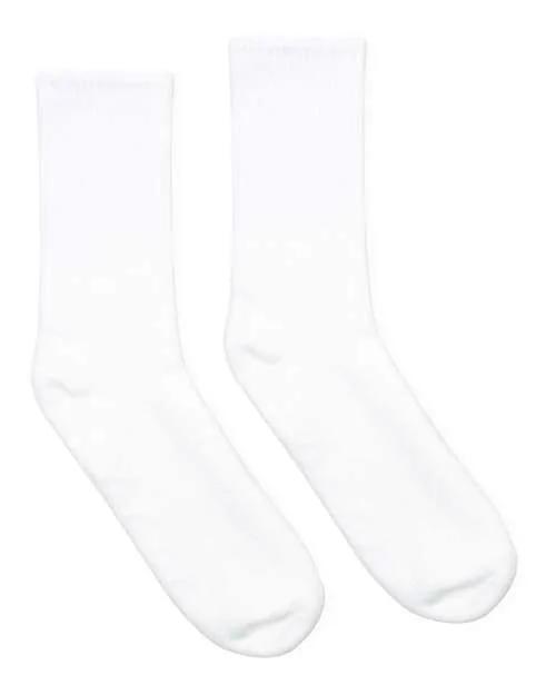 SOCCO USA-Made Solid Crew Socks