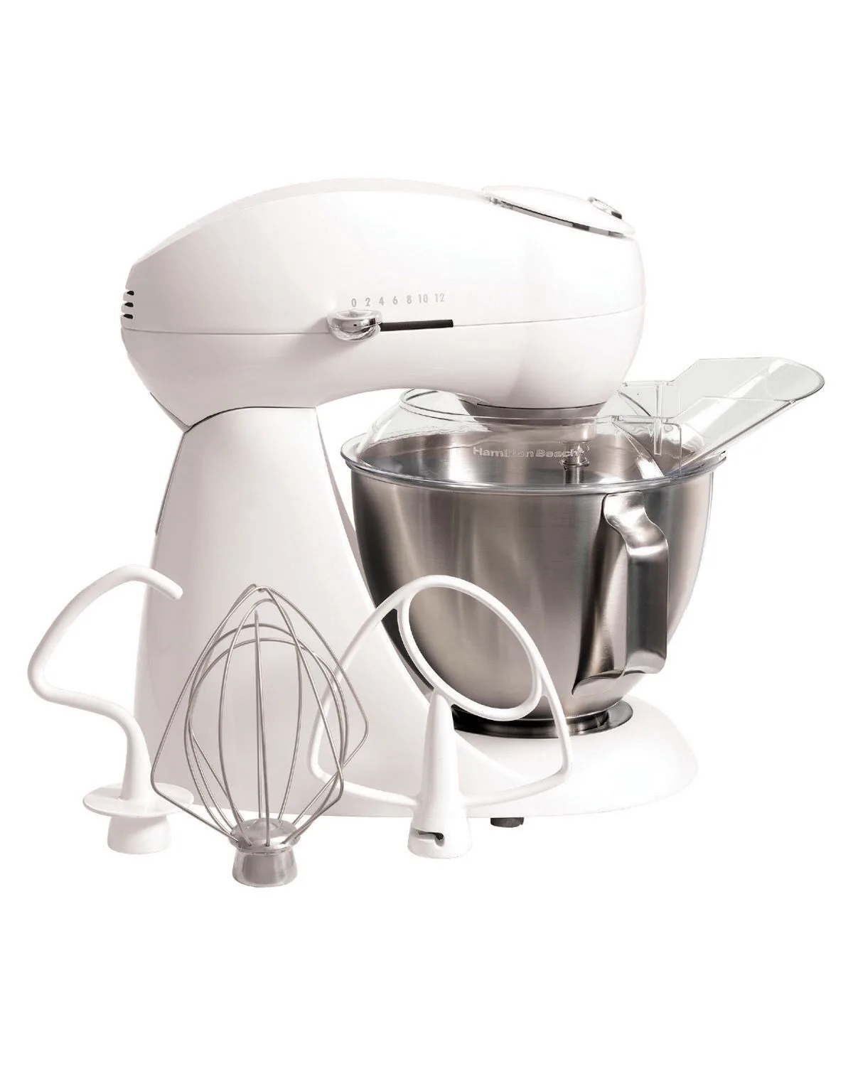 Hamilton Beach® Eclectrics® White All-Metal Stand Mixer