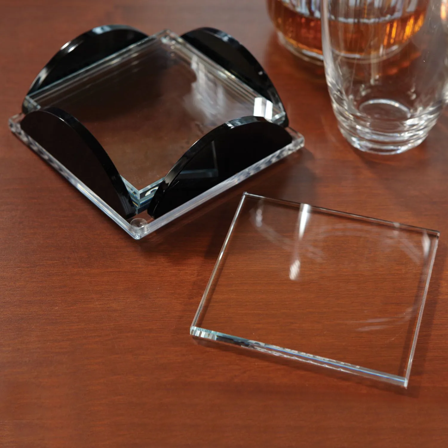 Square Glass Coaster Set view 2