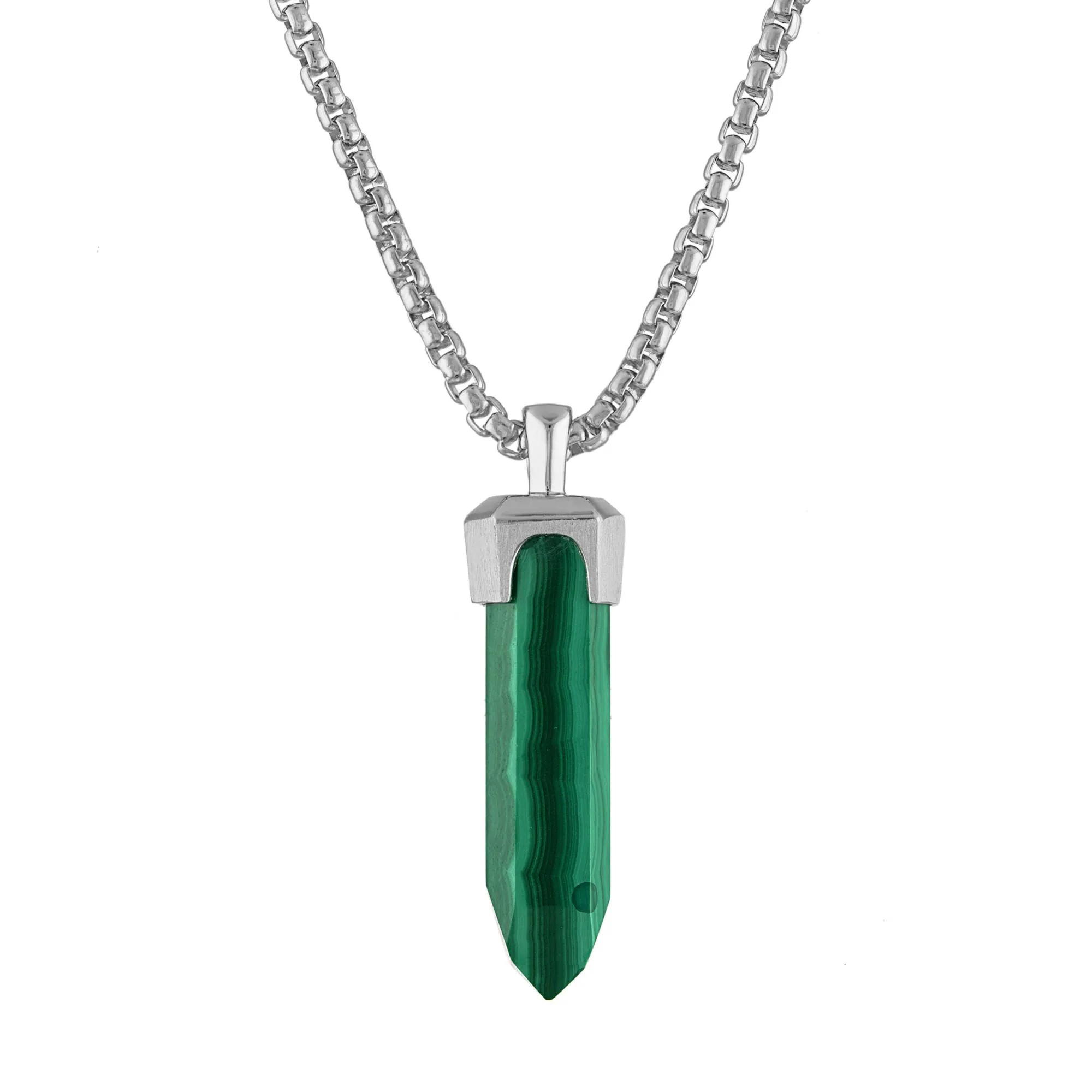 Bulova Jewelry Icon Sterling Silver Pendant - Green