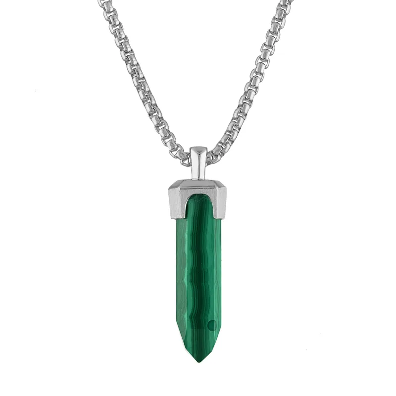 Bulova Jewelry Icon Sterling Silver Pendant - Green