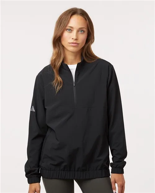 Adidas® Women's Woven Half-Zip Pullover Jacket