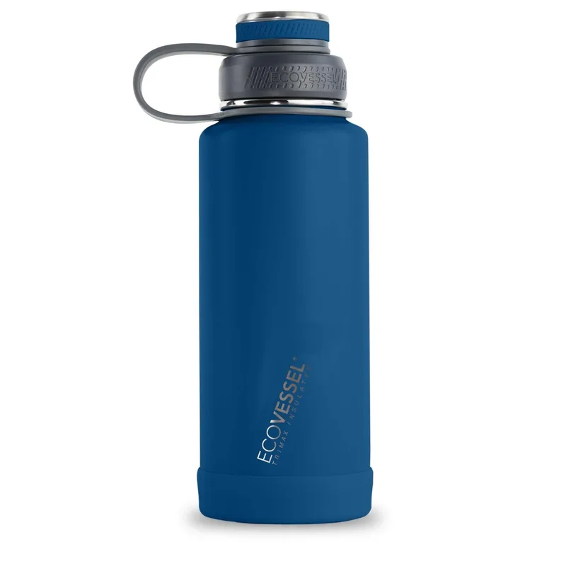 EcoVessel Boulder 32 Oz Trimax® Insulated Ss Water Bottle - Nightfall Navy