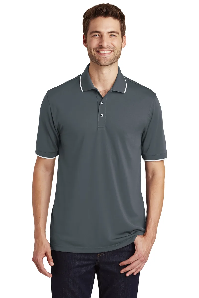 Port Authority® Dry Zone® UV Micro-Mesh Tipped Polo.