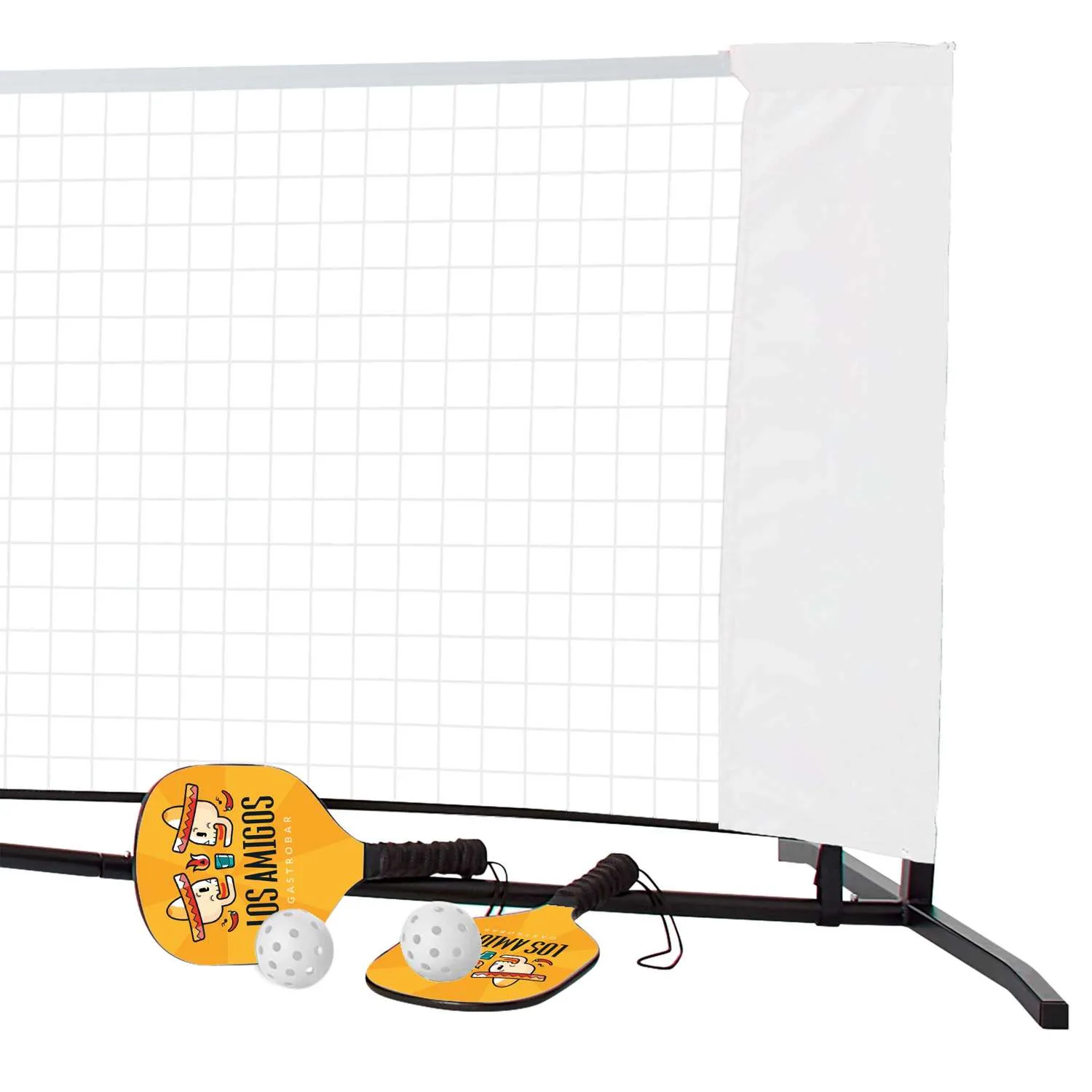 Pickleball Set Plus with Net, Double-Sided Paddles view 3