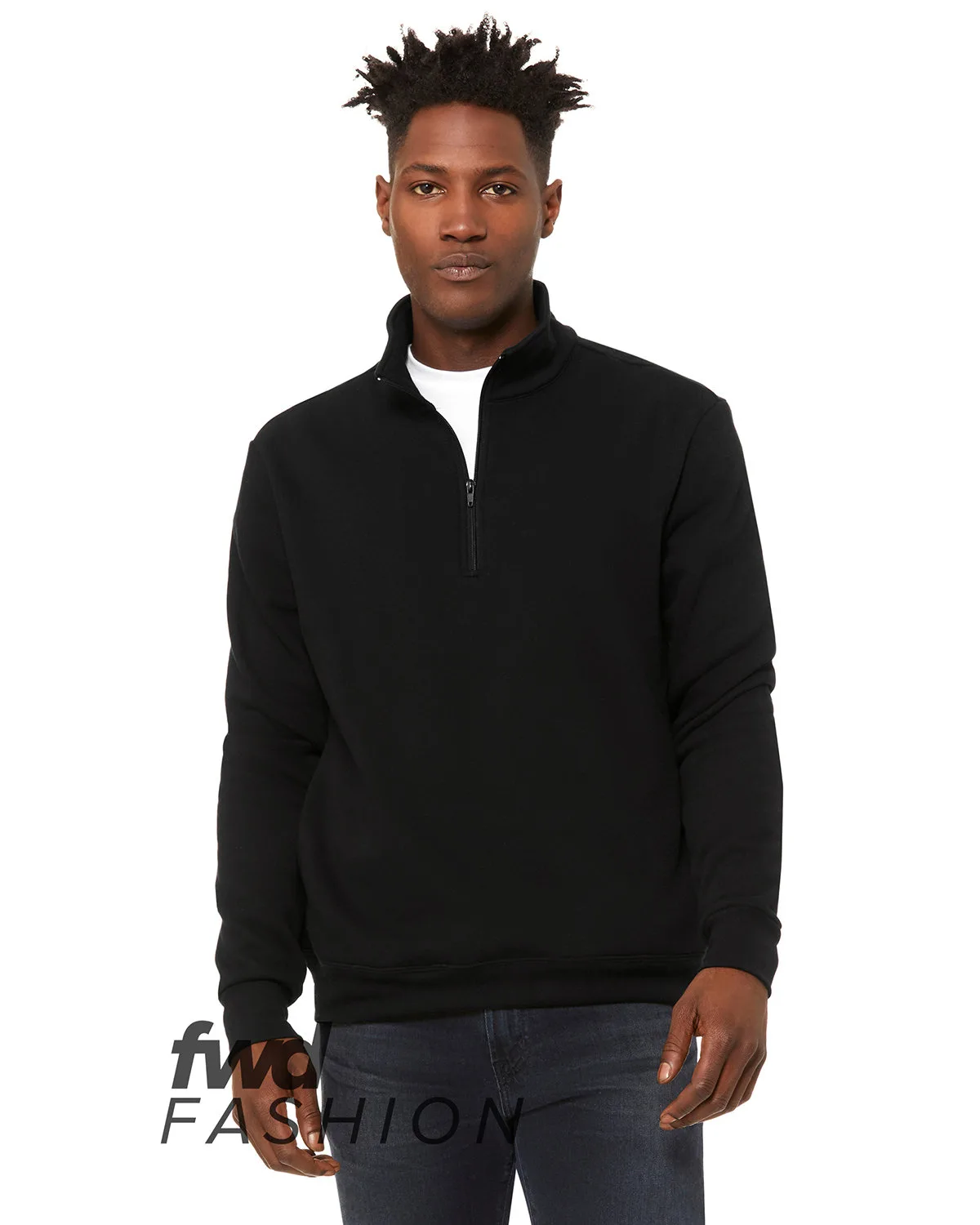 BELLA+CANVAS FWD Fashion Unisex Quarter Zip Pullover Fleece view 2