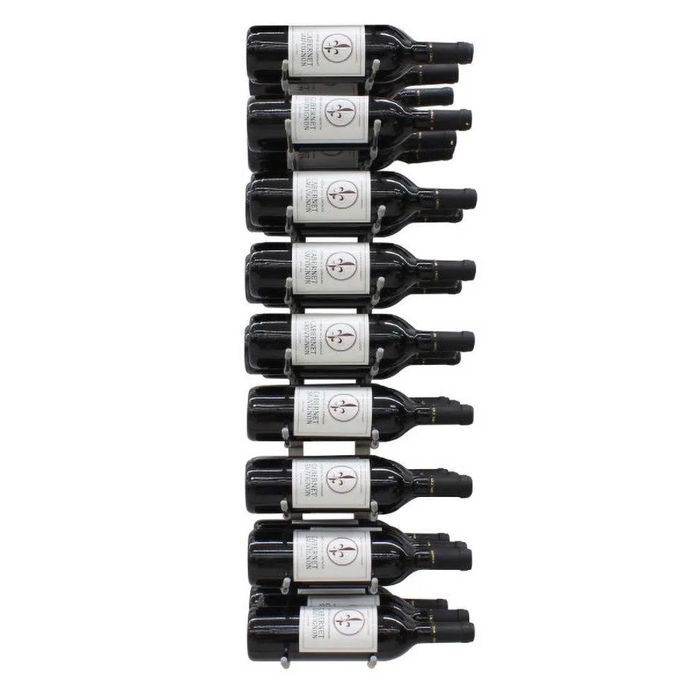 Vinotemp 27 Bottle Epic Stainless Metal Wine Rack