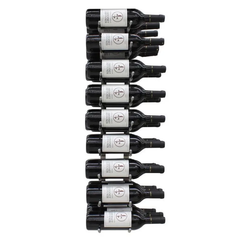 Vinotemp 27 Bottle Epic Stainless Metal Wine Rack