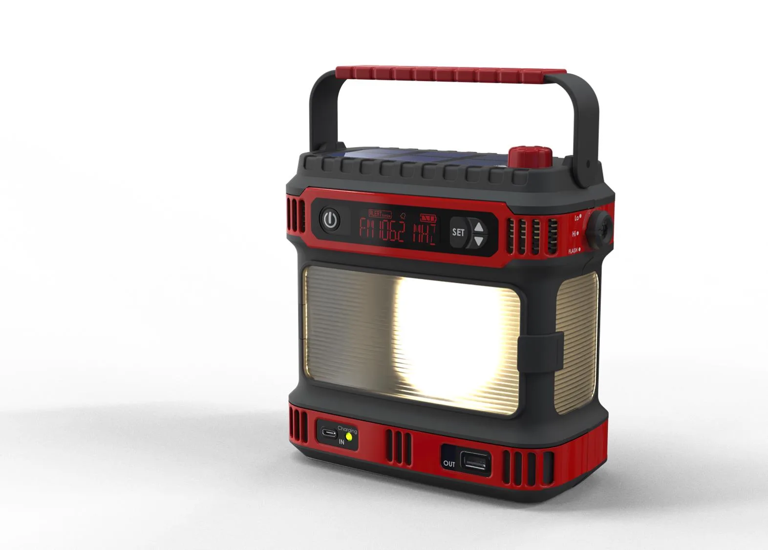 Jensen Audio Portable Digital Am/Fm Weather Band Lantern Radio w/Noaa Weather Alert And Usb Charging