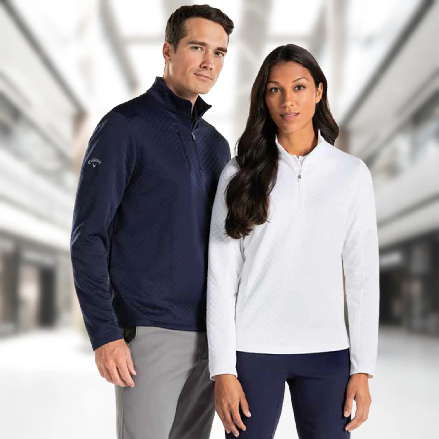 Callaway® Diamond Quilted Fleece Women's 1/4-Zip Pullover view 6