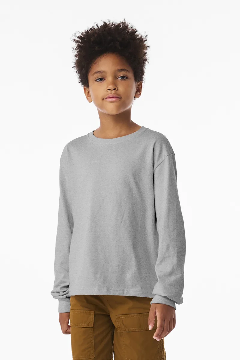 BELLA+CANVAS® Youth 6-Ounce Heavyweight Long Sleeve Tee