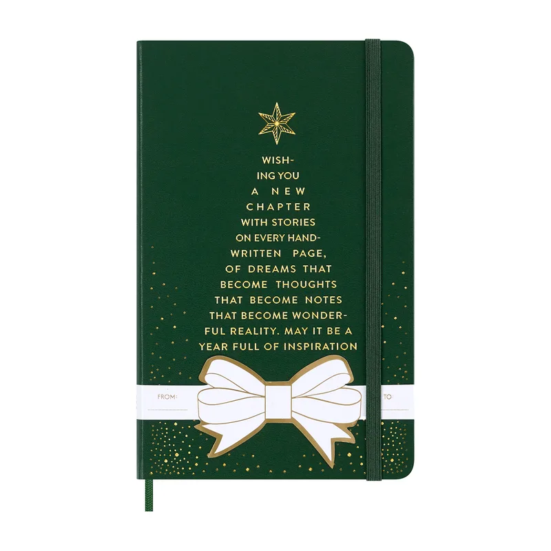 Moleskine® Hard Cover Holiday Notebook Gift Set - Myrtle Green
