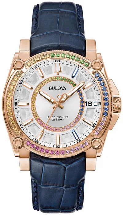 Bulova Watches Mens Marc Anthony Icon Stainless Steel Strap Watch, White Dial