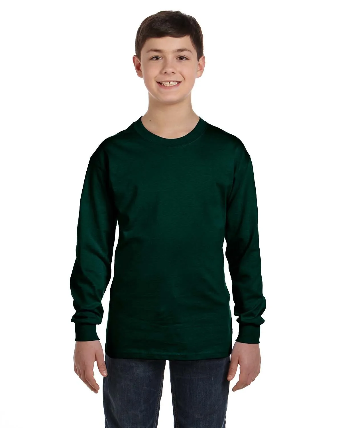 Gildan Youth Heavy Cotton™ Long-Sleeve T-Shirt view 3
