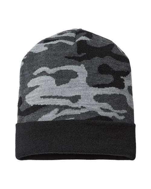 Cap America® USA-Made Camo Cuffed Beanie