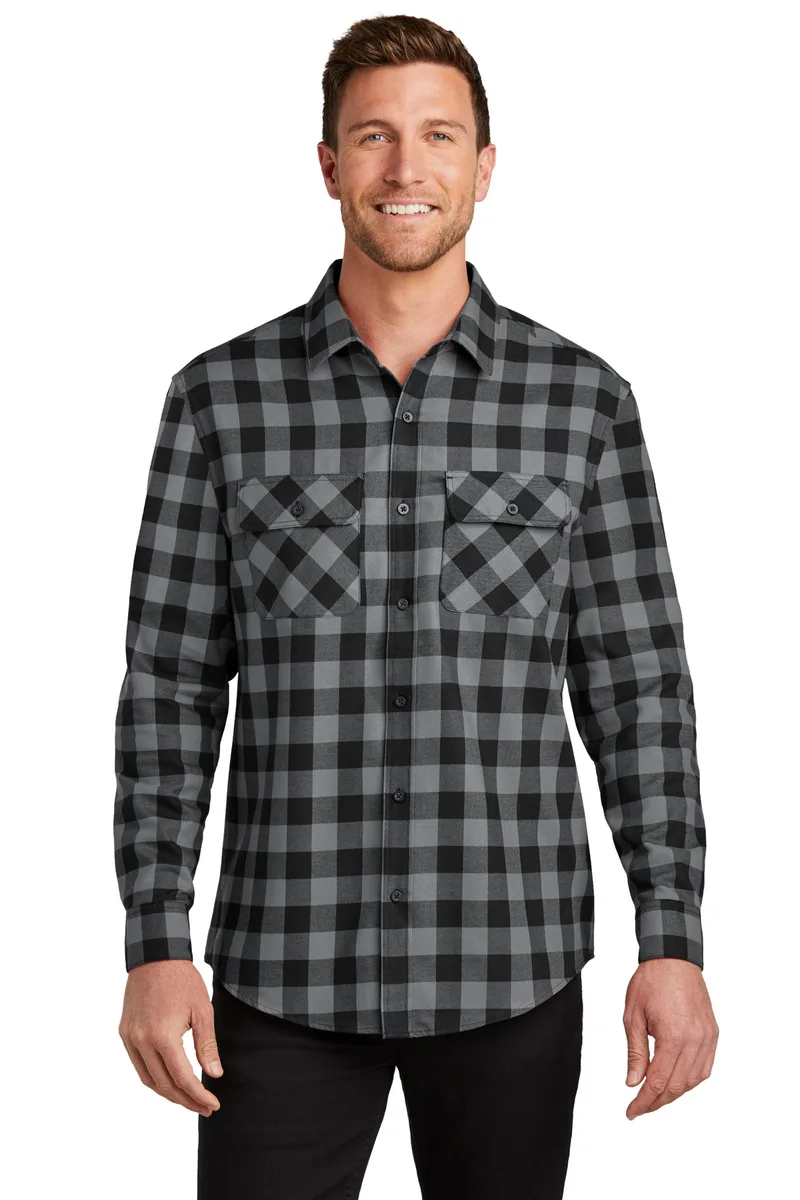 Port Authority® Plaid Flannel Shirt.