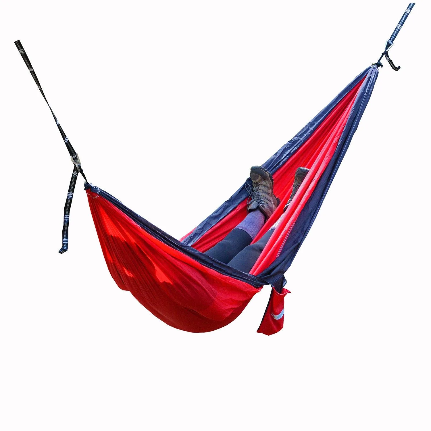 Algoma Go2 Traveler Nylon Hammock Light Gray/Red