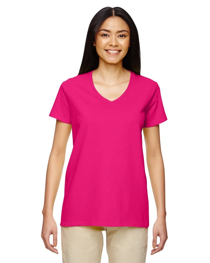 Gildan Ladies' Heavy Cotton™ V-Neck T-Shirt view 7