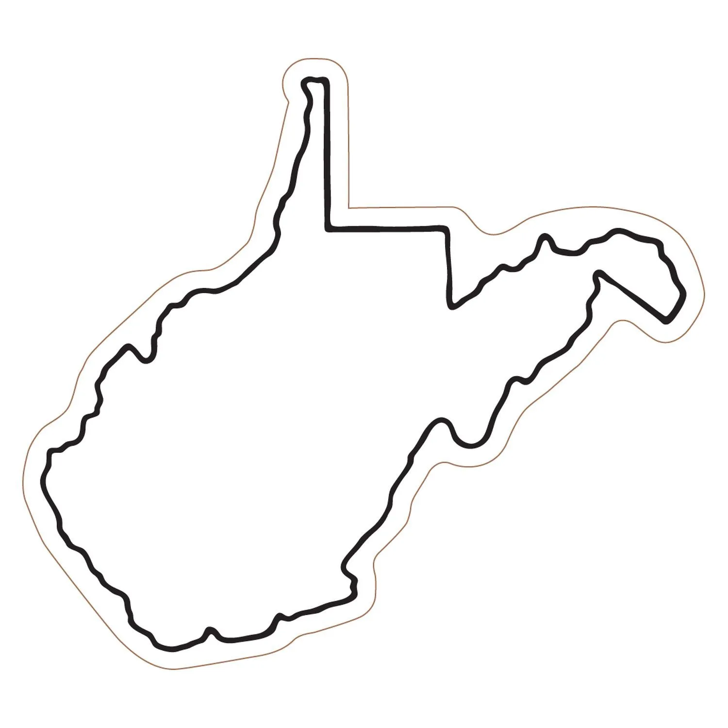West Virginia State Magnet view 2