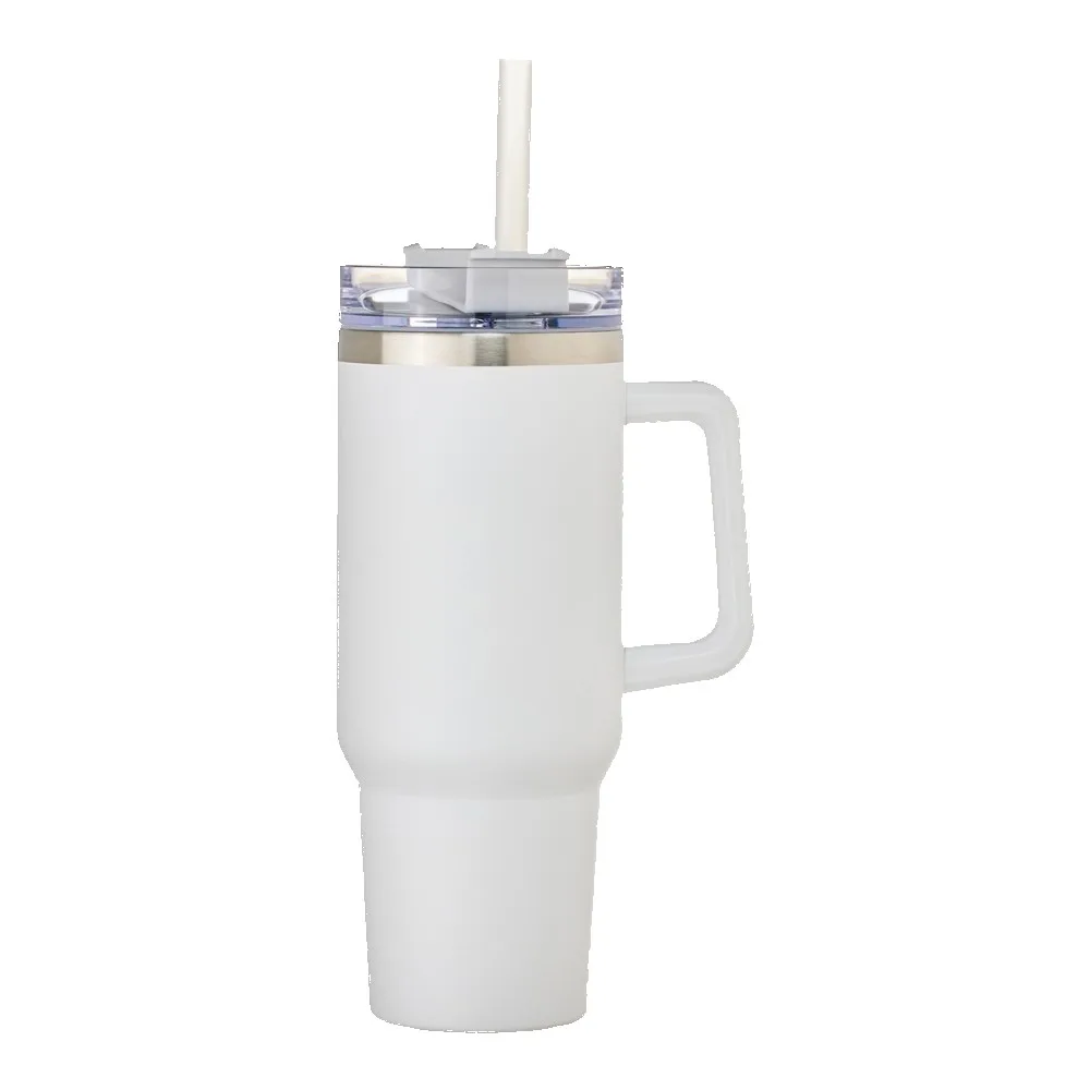 40oz Stainless Steel Tumbler with Handle view 4