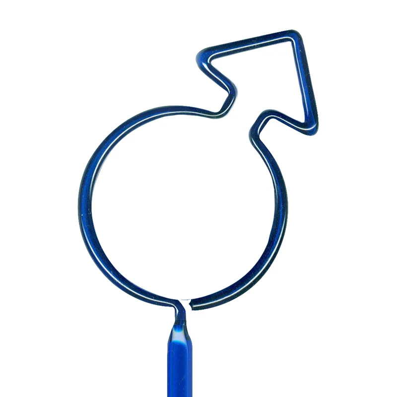 Male Sign Inkbend Standard, Bent Pen