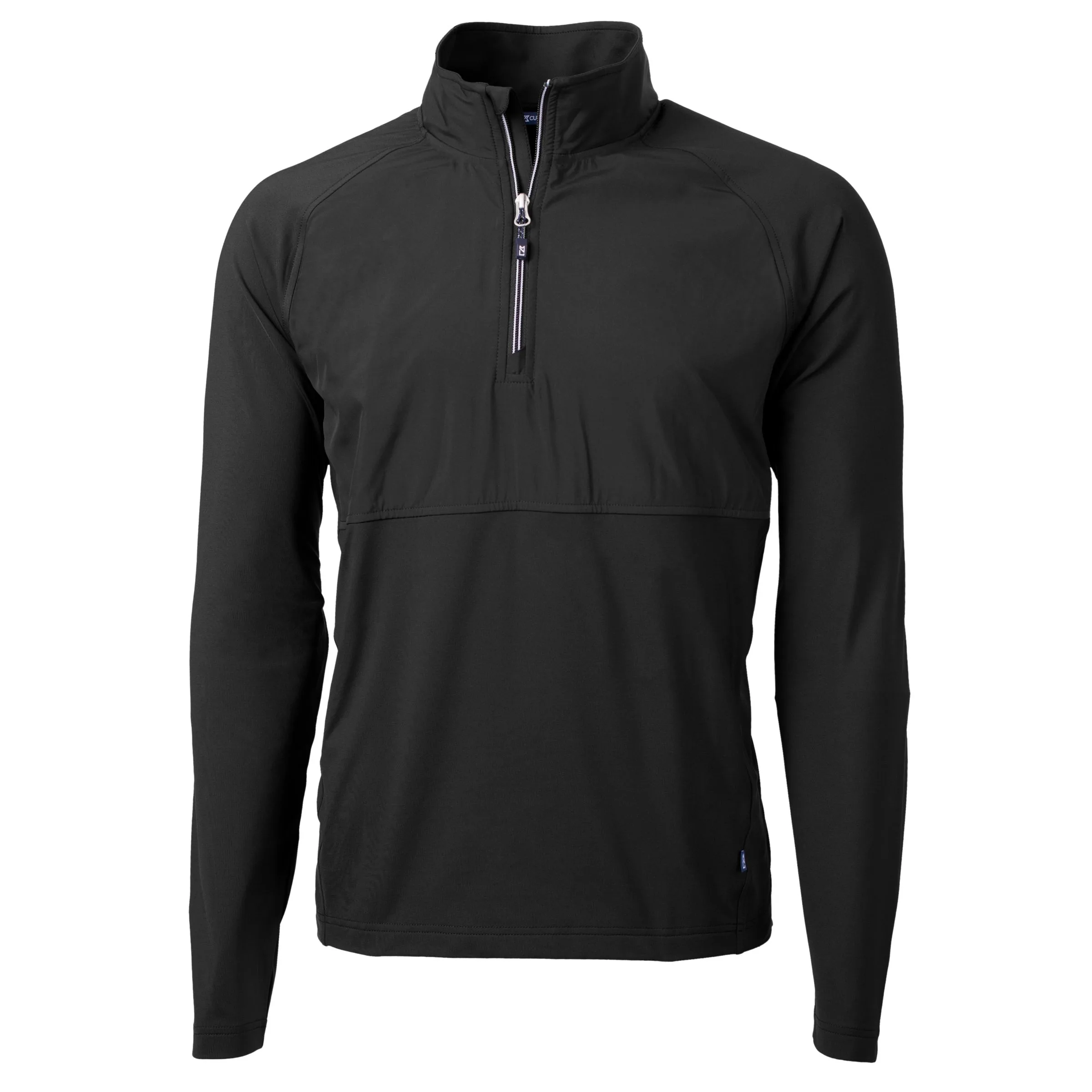 Cutter & Buck Adapt Eco Knit Hybrid Recycled Mens Quarter Zip view 3