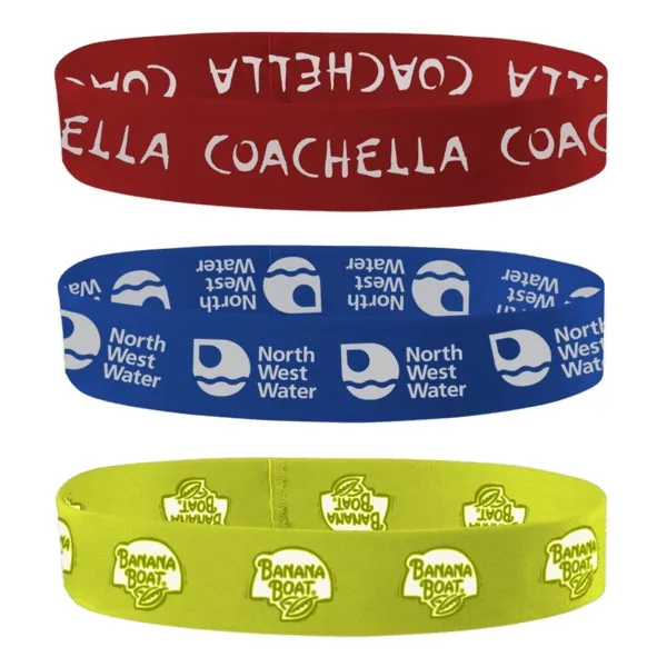 1" Dye-Sublimated Stretchy Elastic Headband view 2