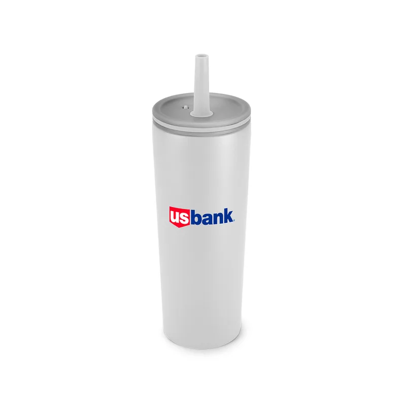 ChillFlow 24oz Stainless Steel Mug with Straw view 6