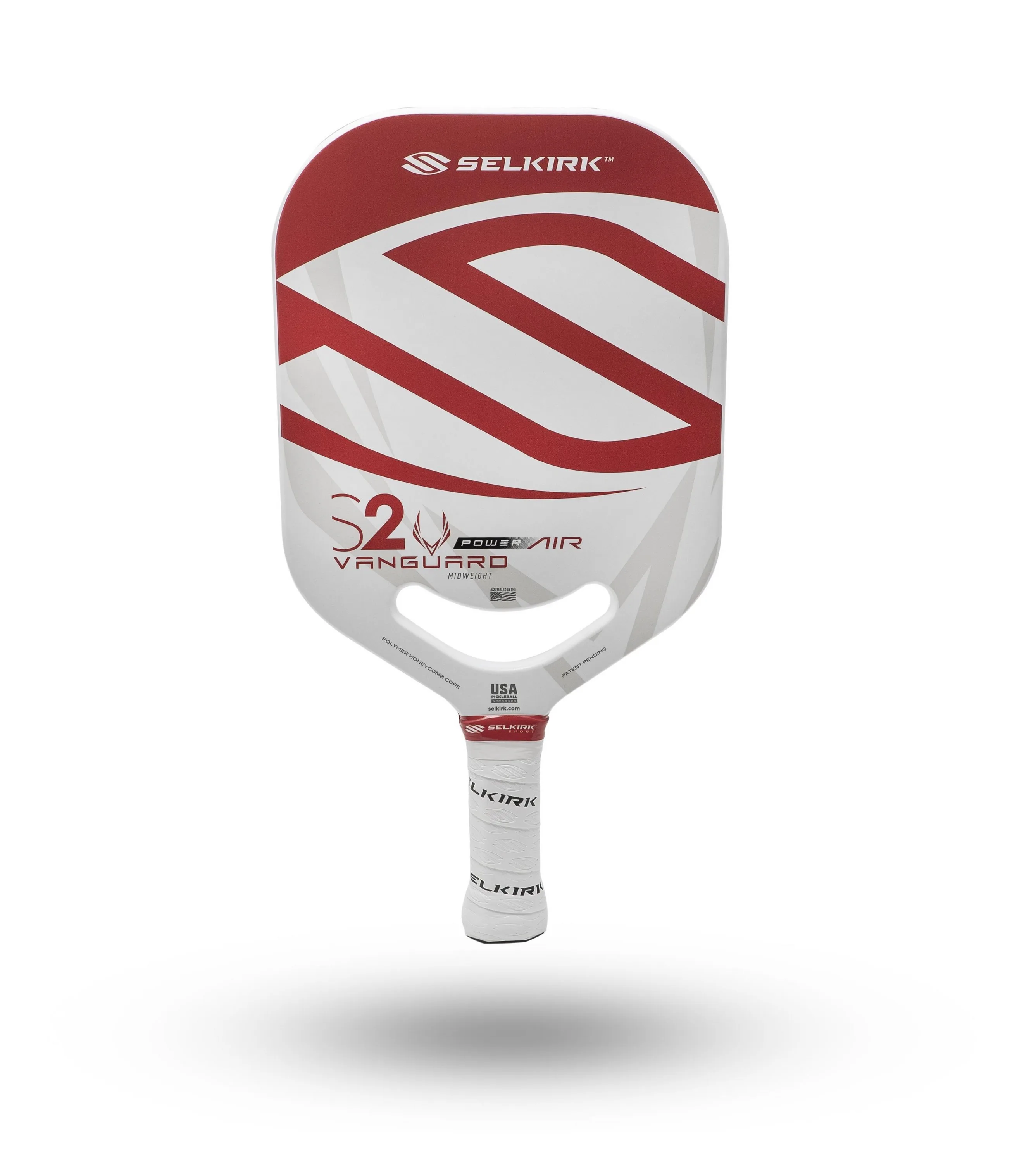 Selkirk Vanguard Power Air S2 Midweight Red Pickleball Paddle