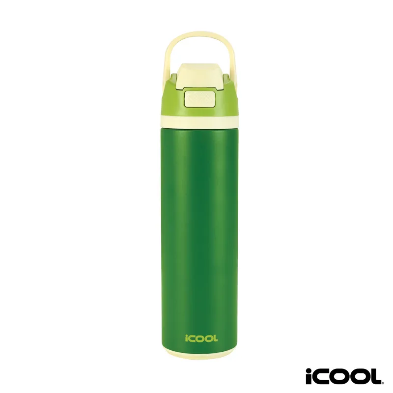 iCOOL Manitou 24 oz. Double Wall, Recycled Stainless Steel Water Bottle view 3