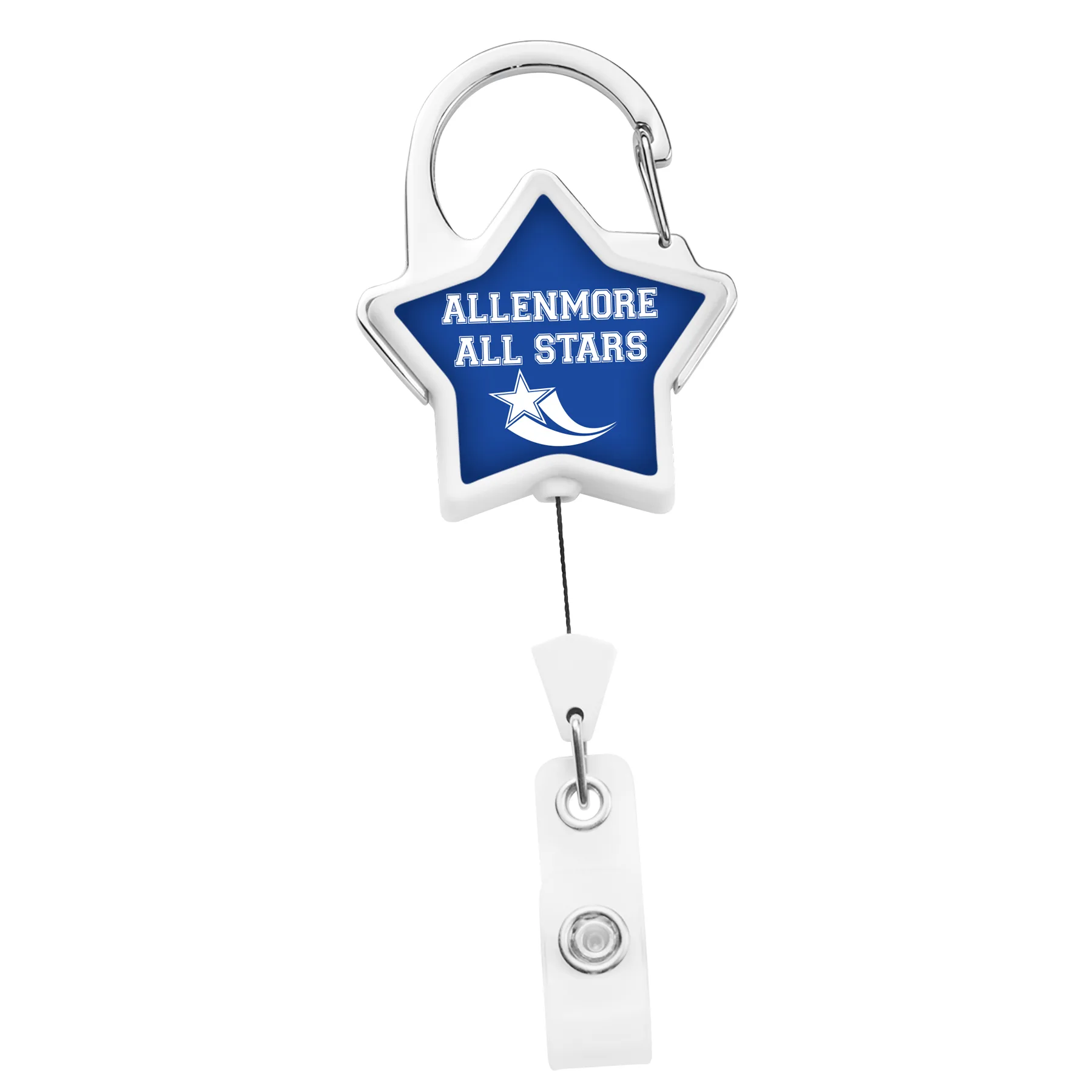 JUMBO Star Carabiner Retractable Badge Reel view 3