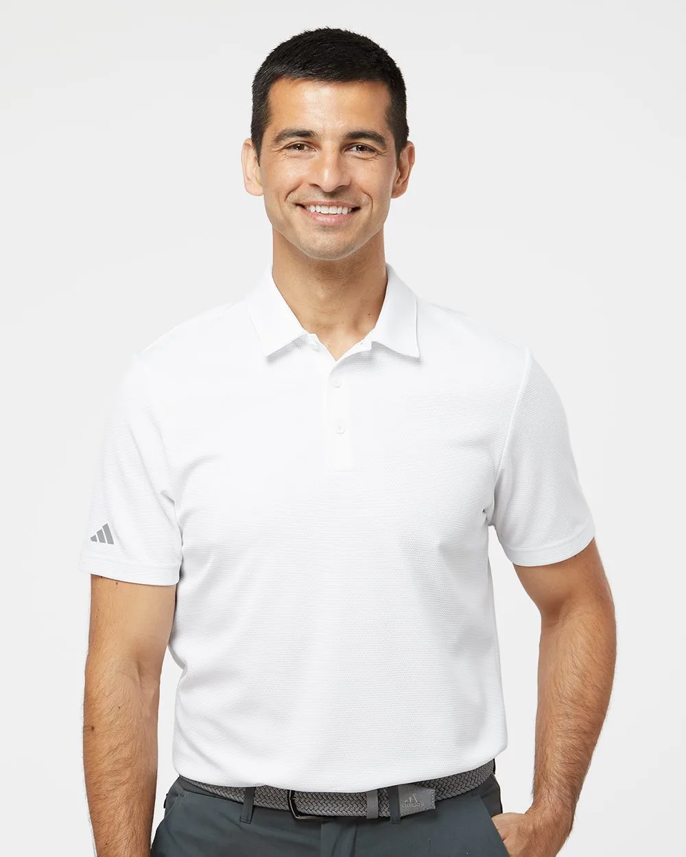 Adidas® Men's Micro Piqué Polo Shirt view 2
