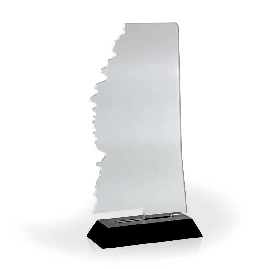 Mississippi Award with Black Wood Base - UV Print view 2